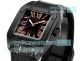 Swiss Clone Cartier Santos 100 Black Face Rose Gold Roman 2824 Watch (3)_th.jpg